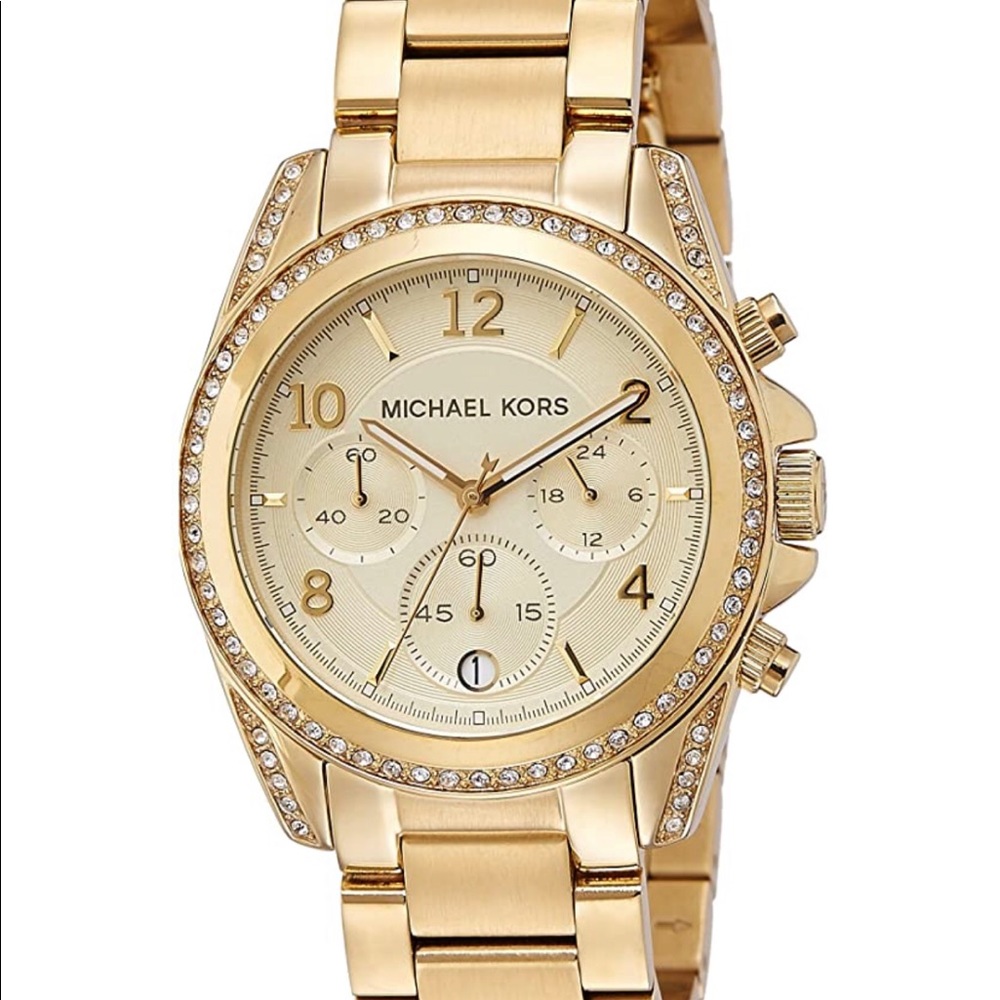 Michael Kors Golden Runway Watch with Glitz